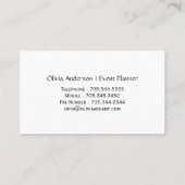 Roze Waterverf met luchters Visitekaartjes (Achterkant)