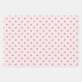  Roze Waterverf Mini Ditsy Bloemenpatroon Inpakpapier Vel (Voorkant)