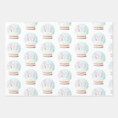 Roze Waterverf Mint kerstakelpapier Inpakpapier Vel (Voorkant)