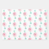 Roze Waterverf Mint Tree-kerstpapier Inpakpapier Vel (Voorkant 2)