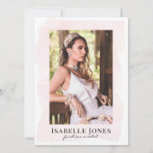 Roze Waterverf Model Actor 5 Fotocomp Kaart (Voorkant)