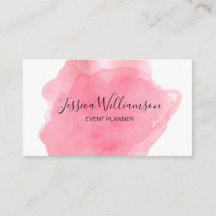 Roze, waterverf, modern, chic, gebeurtenisplanner