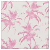 Roze waterverf modern palmboompatroon stof (Close Up)