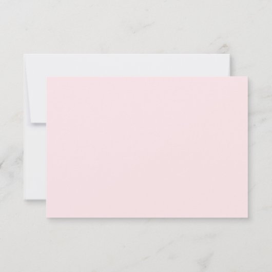 Roze waterverf moderne kunstbruiloft boho kaart (Achterkant)