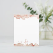 Roze Waterverf monogram en naamplaatjes (Staand voorkant)