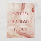 Roze Waterverf monogram en naamplaatjes (Achterkant)