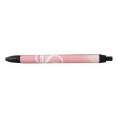 Roze Waterverf Monogram Pen (Voorkant)