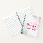 Roze Waterverf motivatie prijsaanduiding dagelijks Notitieboek (Binnen)