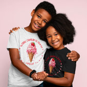 Roze Waterverf Nationale Aardbeienijsdag T-shirt