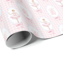 Roze Waterverf Notenkraker Kerst Wrapping Pape Cadeaupapier