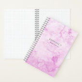 Roze Waterverf Notitieboek (Binnen)