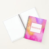 Roze Waterverf Notitieboek (Binnen)