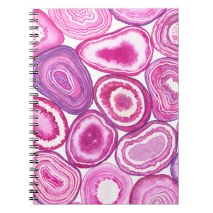 Roze waterverf notitieboek