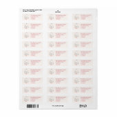 Roze Waterverf Nursing School Afstuderen Etiket (Full Sheet)