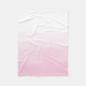 Roze Waterverf Ombre Fleece Deken (Voorkant)