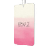 Roze Waterverf Ombre gepersonaliseerd Luchtverfrisser (Links)
