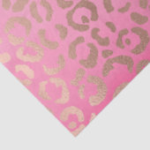 Roze Waterverf Ombre Leopard Print Tissuepapier (Detail)