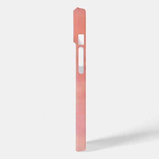 Roze Waterverf Ombre Naam Case-Mate iPhone Case (Achterkant / Links)