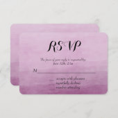 Roze Waterverf Ombre RSVP (Voorkant / Achterkant)