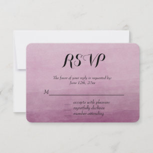 Roze Waterverf Ombre RSVP