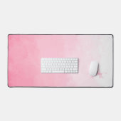 Roze Waterverf ombre vrouwelijk monogram Bureaumat (Keyboard & Muis)