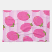 Roze Waterverf op de zomervakantie Theedoek (Horizontaal)