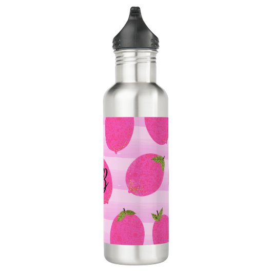 Roze Waterverf op de zomervakantie Waterfles (Rechts)