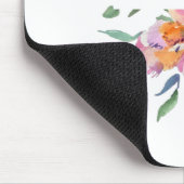 Roze waterverf op maat gemaakt muismat (Hoek)