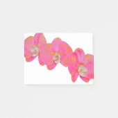 Roze waterverf Orchidee schilderij tropische bloem Post-it® Notes (Voorkant)