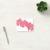 Roze waterverf Orchidee schilderij tropische bloem Post-it® Notes (Kantoor)