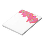 Roze waterverf Orchideeën Notitieblok (Linkerzijde)
