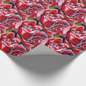 Roze waterverf originele rozen cadeaupapier (Hoek)