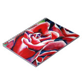 Roze waterverf originele rozen notitieboek (Linkerzijde)