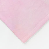 Roze Waterverf Paarse Unicorn Fleece Deken (Hoek)