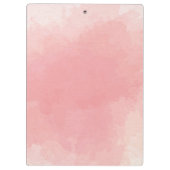 Roze Waterverf Paint pastel Klembord (Achterkant)