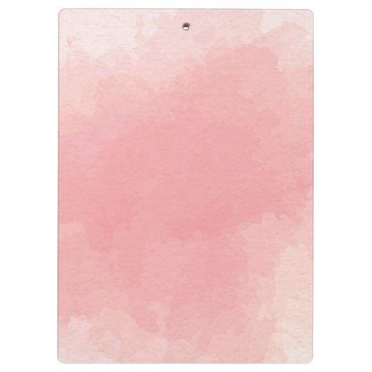Roze Waterverf Paint pastel Klembord (Achterkant)