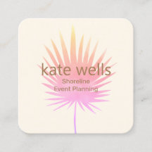 Roze Waterverf Palm Branch Tropical Event Planner