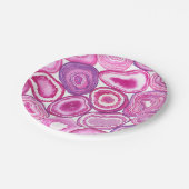 Roze waterverf papieren bordje (Gekanteld)