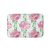 Roze Waterverf Peonies Badmat (Voorkant)