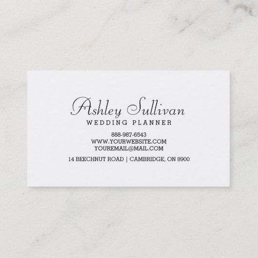 Roze Waterverf Peonies | Florence-Visitekaartje Visitekaartje (Achterkant)