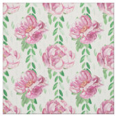 Roze Waterverf Peonies Stof (Swatch)