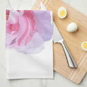 Roze Waterverf Peony Kitchen Towelen Theedoek (Quarter Fold)