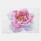 Roze Waterverf Peony Kitchen Towelen Theedoek (Horizontaal)