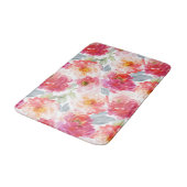 Roze Waterverf Peony-ventilator Badmat (Gekanteld)