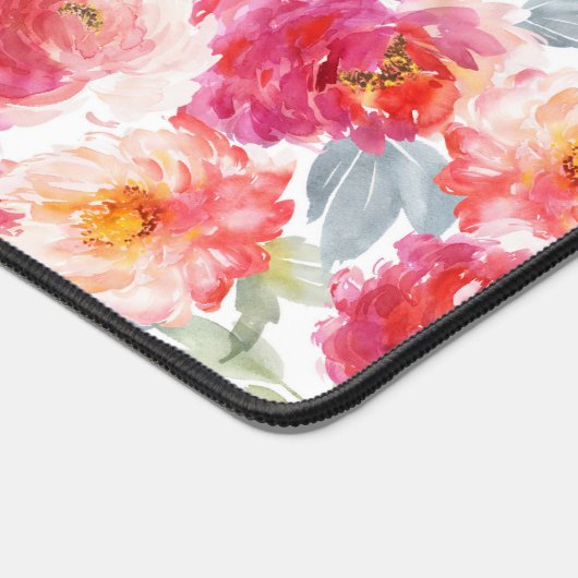 Roze Waterverf Peony-ventilator Bureaumat (Hoek)