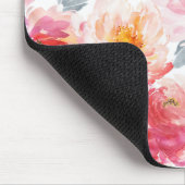 Roze Waterverf Peony-ventilator Muismat (Hoek)