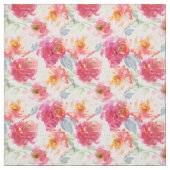 Roze Waterverf Peony-ventilator Stof (Swatch)