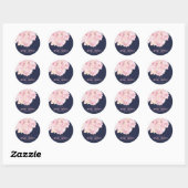 Roze Waterverf Peony Vrijgezellenfeest Sticker (Vel)