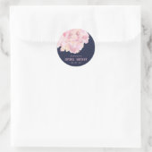 Roze Waterverf Peony Vrijgezellenfeest Sticker (Tas)
