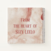 Roze Waterverf  persoonlijke schets Notitieboek (Achterkant)